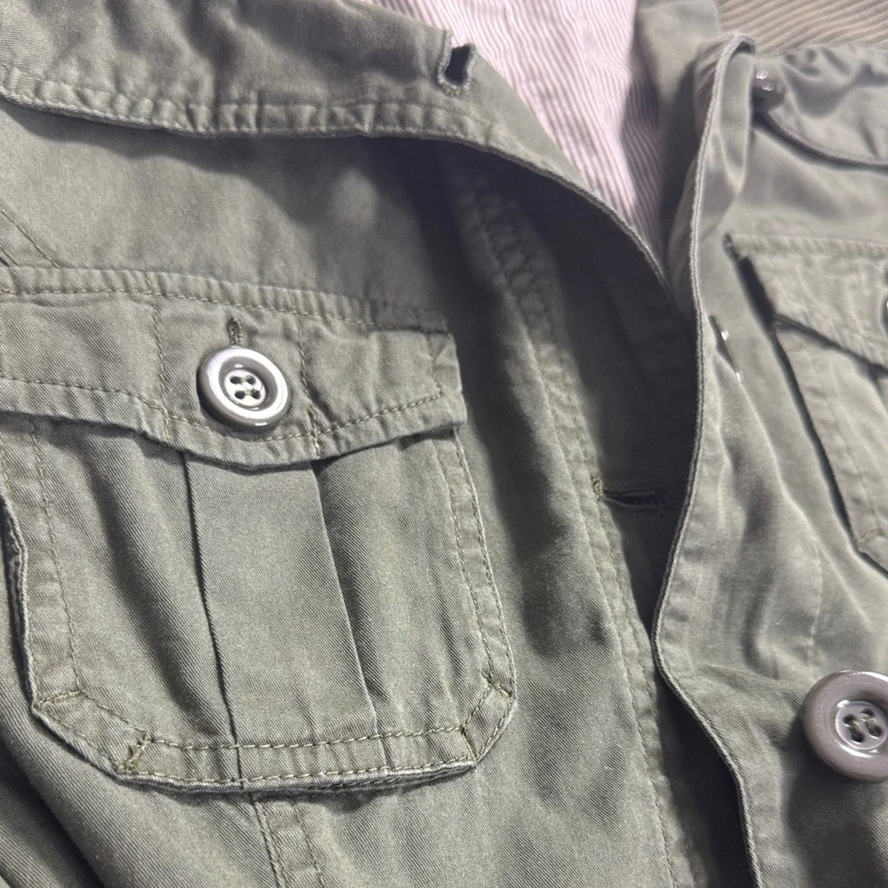 Forever 21 Olive Utility 100% cotton Jacket Size M‎